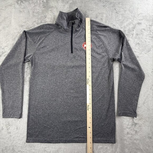 Atlanta Hawks Shirt Mens Small NBA Basketball Long Sleeve Quarter Zip Pullover - Picture 5 of 12